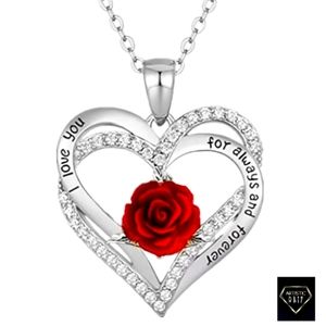 The Heart of Rose Pendant (silver)